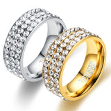 Women's Fashion Stainless Steel Ring With Diamonds – Stylish Gifts — 2