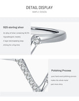 Women's Fashion V-shaped S925 Sterling Silver Ring – Stylish Gifts — 4
