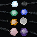 Natural Obsidian Hexawn Star Necklace Pendant – Jewelry Gift Ideas — 13