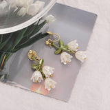 Flower Cluster Ear Clips Tulip Earrings Accessories – Stylish Gifts — 2