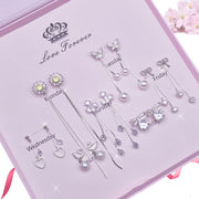 Women's Valentine's Day Sterling Silver Week Earrings – Gifts for Her — 1