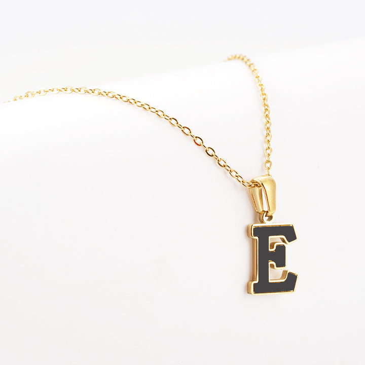 Titanium Steel First Word Letter Necklace Women's – Jewelry Gift Ideas — 1