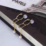 Silver Non-piercing Tassel Personalized Pearl – Birthday Gifts — 5