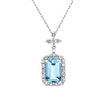 Sterling Silver Sea Blue Treasure Necklace – Jewelry Gift Ideas — 2