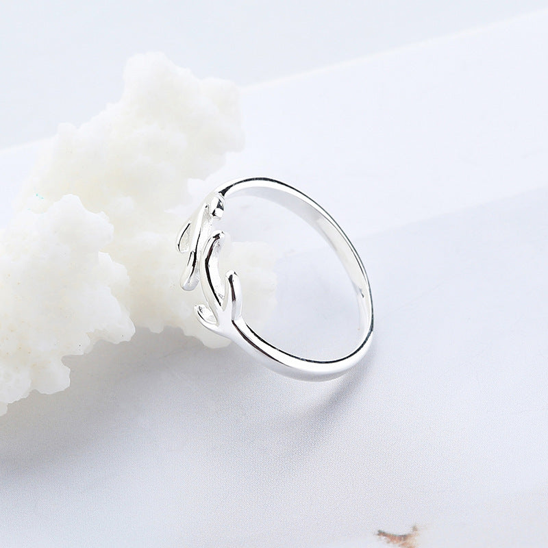 Small Animal Elk Horn Ring Simple Fashion Creative – Stylish Gifts — 1