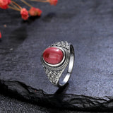 Fashion Personality Men's Turquoise Rhododendron Ring – Stylish Gifts — 3