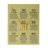 Women's Electroplated Gold Angel Number Necklace – Jewelry Gift Ideas — 3