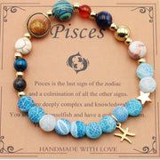 Twelve Constellations Bracelets Natural Stone Beaded – Practical Gifts — 4