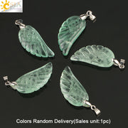 Crystal Pendant Hand-Cut Green Fluorite Angel – Jewelry Gift Ideas — 4