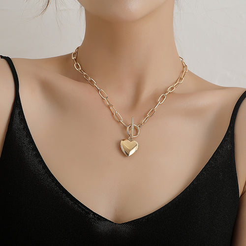 Chain Openable Peach Heart Pendant Necklace – Jewelry Gift Ideas — 2