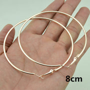European And American Rose Gold Hoop Earrings – Thoughtful Gifts — 8