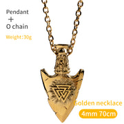 Vintage Nordic Arrow Titanium Steel Necklace – Jewelry Gift Ideas — 4