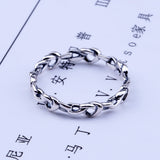 Heart Interlaced Ring Fashionable Simple Clear Style – Stylish Gifts — 4