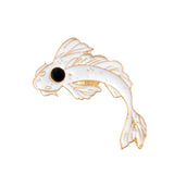 Four-color Good Luck Koi Alloy Oil Drip Accessories – Stylish Gifts — 4