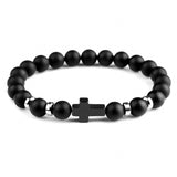 Tigereye Cross Beaded Bracelet – Jewelry Gift Ideas — 3