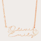 Stainless Steel English Double-layer Pendant – Jewelry Gift Ideas — 4