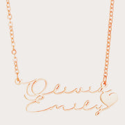 Stainless Steel English Double-layer Pendant – Jewelry Gift Ideas — 4