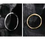 Ins Style Niche Pleated Texture Ring Irregular S925 – Stylish Gifts — 12