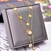 European And American Double Layer Necklace Roman – Jewelry Gift Ideas — 5