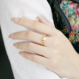Sterling Silver Plating K Gold Ring – Meaningful Gifts — 2