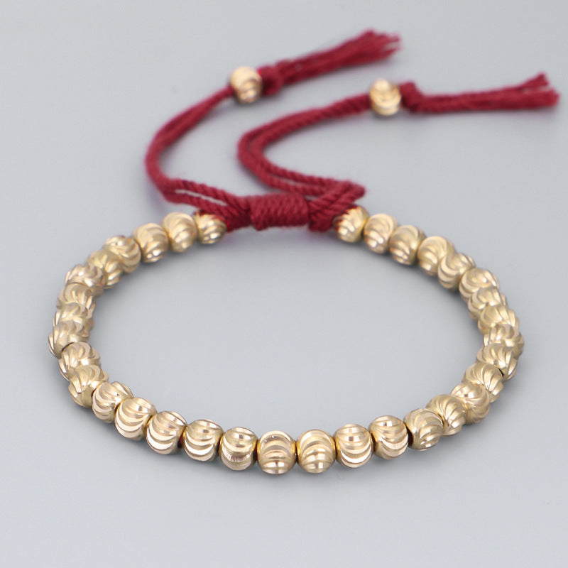 Hand-woven Creative Shaped Copper Beads Play – Jewelry Gift Ideas — 1