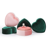 Corduroy Delicate Portable Heart Ring Jewelry Box – Jewelry Gift Ideas — 6