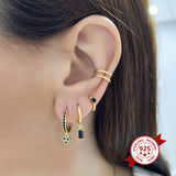 S925 Silver Geometric Triangle Diamond Earrings – Practical Gifts — 4