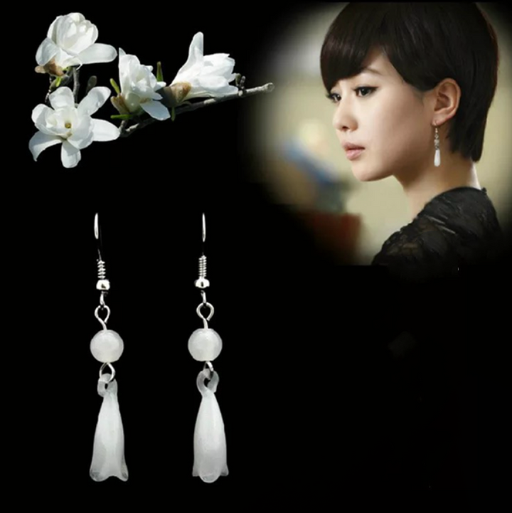Fashion Earrings Vintage Earrings Glass Mulan 925 – Stylish Gifts — 1