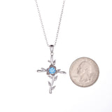Cross Rose Pendant Birthstone Necklace Citrine – Jewelry Gift Ideas — 7