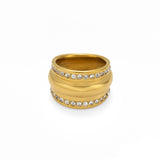 Real Gold Plating Exquisite Gang Drill Pearl Ring – Stylish Gifts — 4