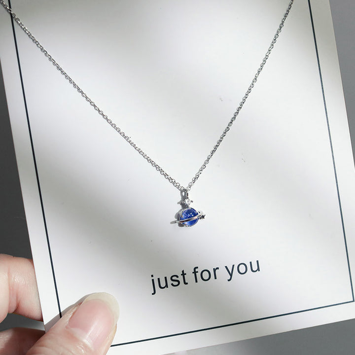 Asteroid Necklace Female Sterling Silver Clavicle – Jewelry Gift Ideas — 1