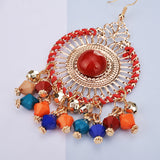Exaggerated Disc Tassel Earrings Retro Style – Stylish Gifts — 4