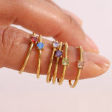 Fashion Simple And Light Luxury Birthday Ring – Stylish Gifts — 18