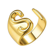 Women's Personality Fashion 26 English Letters Ring – Stylish Gifts — 14