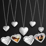 Peach Heart Photo Box Photo Pendant Necklace – Jewelry Gift Ideas — 4