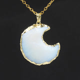 Star Moon Faceted Pendant White Crystal – Jewelry Gift Ideas — 5