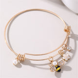 Oil Dripping Butterfly Small Flower Bracelet – Jewelry Gift Ideas — 4