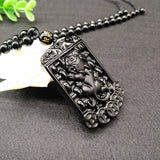Obsidian Pixiu Pendant Ruyi Abacus Jade Pendant – Jewelry Gift Ideas — 7