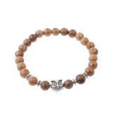 Round wood beaded beaded bracelet – Jewelry Gift Ideas — 6