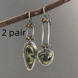 Simple Two-tone Irregular Long Eardrops – Surprise Gifts — 3