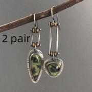 Simple Two-tone Irregular Long Eardrops – Surprise Gifts — 3
