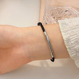 Letter Black Rope Bracelet Women's Simple Color – Jewelry Gift Ideas — 3