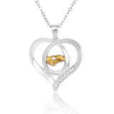 Crystal Hand In Hand Mom And Baby Love Heart Pendant – Gifts for Her — 5