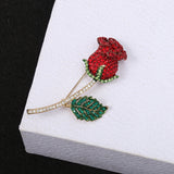 Three-dimensional Rose Flower Rhindiamond-style Brooch – Stylish Gifts — 8