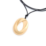 Vintage Oval Hollow Pendant Necklace – Jewelry Gift Ideas — 2