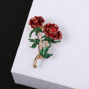 Three-dimensional Rose Flower Rhindiamond-style Brooch – Stylish Gifts — 3