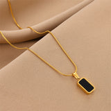 Black For Men White Shell Double-sided Pendant – Jewelry Gift Ideas — 3