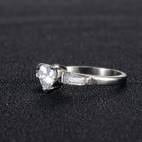 Women's Heart-shaped Diamond Ring Stainless Steel – Jewelry Gift Ideas — 8