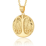Twelve Constellations Pendant Copper Plated 18K – Jewelry Gift Ideas — 8