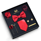 Eight Piece Tie Square Bow Tie Brooch – Jewelry Gift Ideas — 7